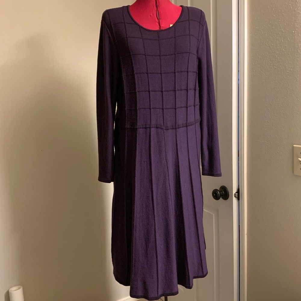 Christopher and Banks Swearer Dress Purple Large